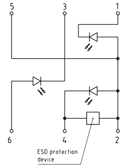 Mechanical Drawing - ams OSRAM SFH 7019 3-in-1 Multi-Chip LED